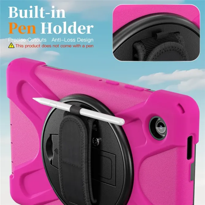 Coque Samsung Galaxy Tab A11 Support 360 degrés Bandoulière Renforcée