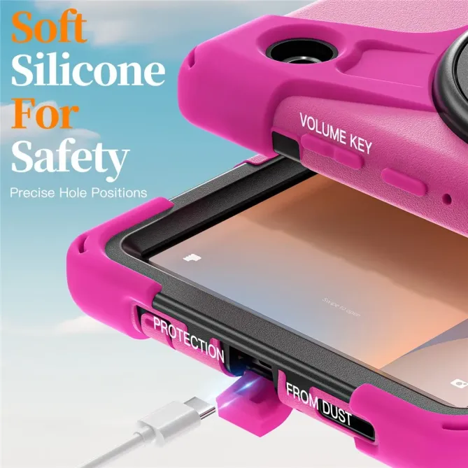 Coque Samsung Galaxy Tab A11 Support 360 degrés Bandoulière Renforcée