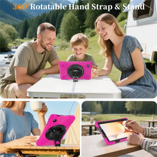 Coque Samsung Galaxy Tab A11 Support 360 degrés Bandoulière Renforcée