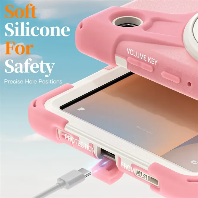 Coque Samsung Galaxy Tab A11 Support 360 degrés Bandoulière Renforcée