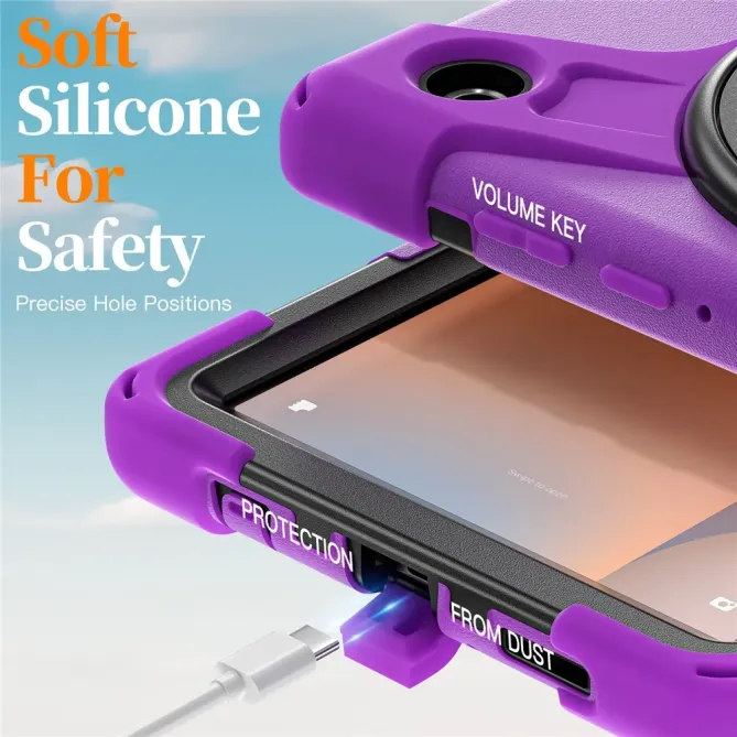 Coque Samsung Galaxy Tab A11 Support 360 degrés Bandoulière Renforcée