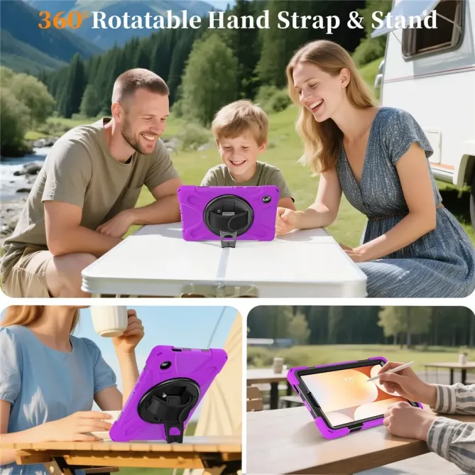 Coque Samsung Galaxy Tab A11 Support 360 degrés Bandoulière Renforcée