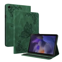 Étui Samsung Galaxy Tab A11 / A9 Papillon Fleur Simili Cuir Porte-cart