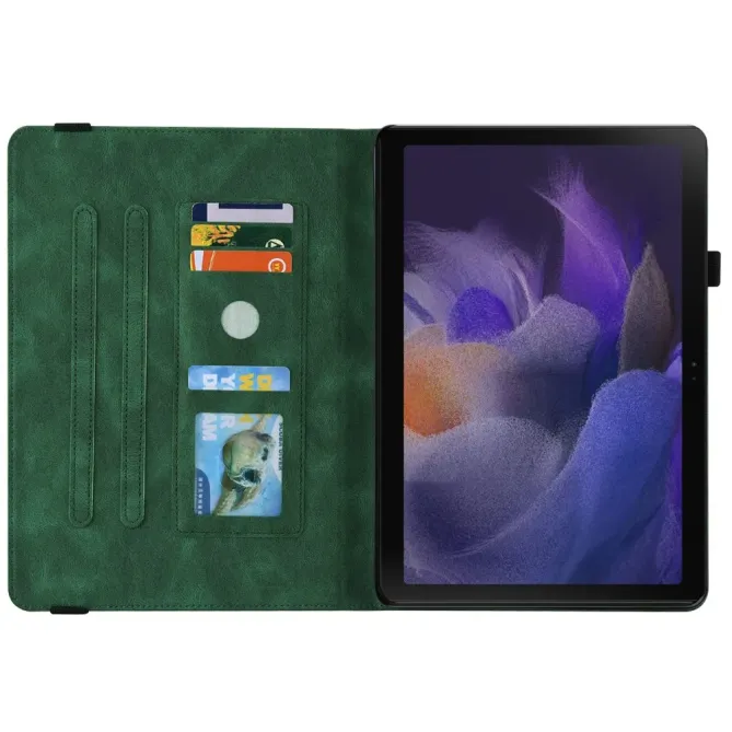 Étui Samsung Galaxy Tab A11 / A9 Papillon Fleur Simili Cuir Porte-cart