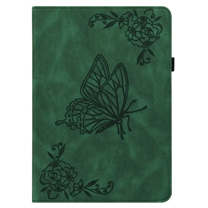 Étui Samsung Galaxy Tab A11 / A9 Papillon Fleur Simili Cuir Porte-cart
