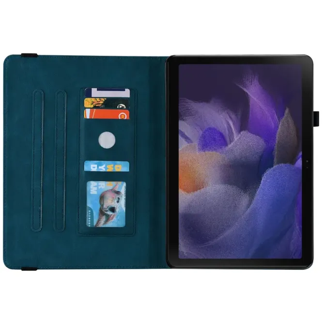 Étui Samsung Galaxy Tab A11 / A9 Papillon Fleur Simili Cuir Porte-cart