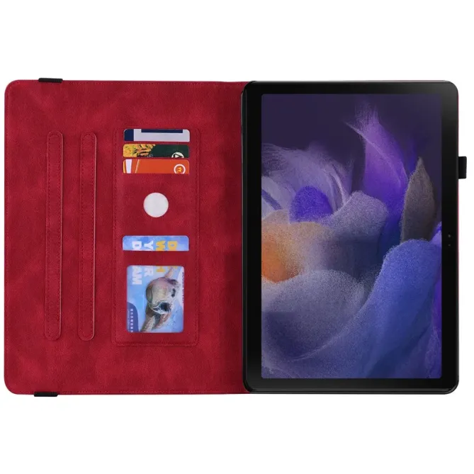 Étui Samsung Galaxy Tab A11 / A9 Papillon Fleur Simili Cuir Porte-cart