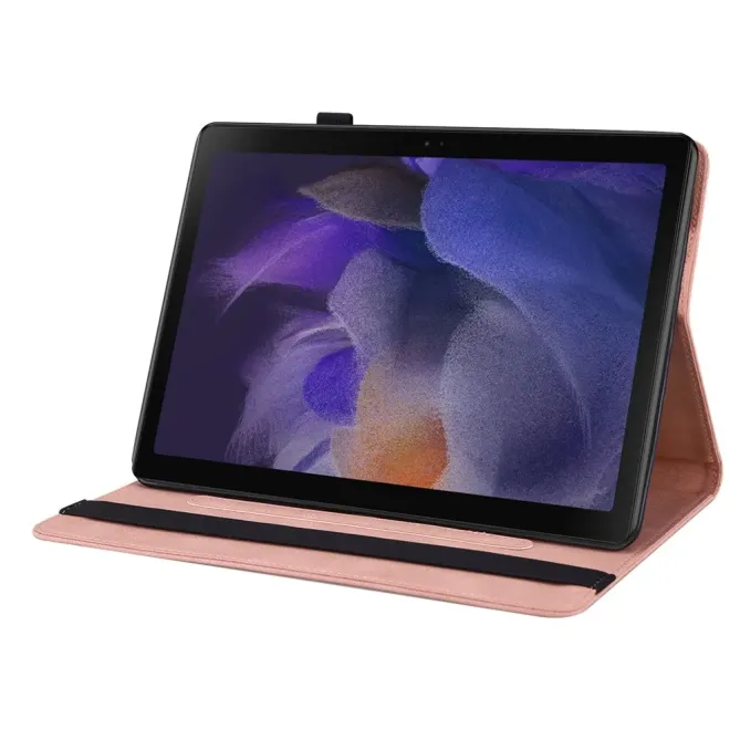 Étui Samsung Galaxy Tab A11 / A9 Papillon Fleur Simili Cuir Porte-cart