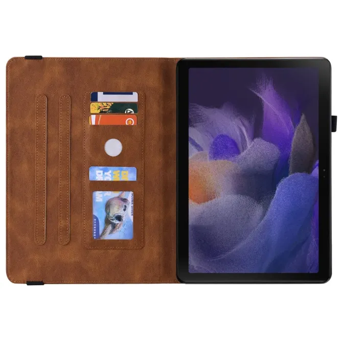 Étui Samsung Galaxy Tab A11 / A9 Papillon Fleur Simili Cuir Porte-cart
