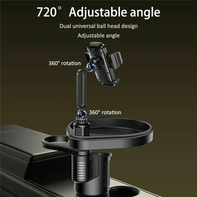 Organiseur Voiture Plateau Porte-Gobelet Support Téléphone