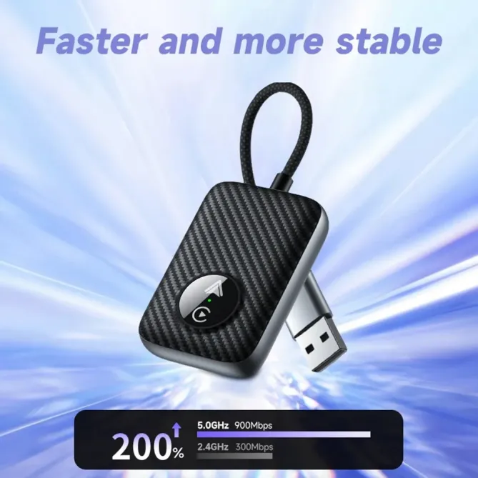 Dongle USB CarPlay Android Auto 2-en-1