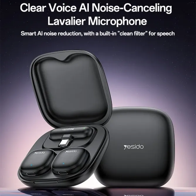 Microphone Cravate AI Type-C 48KHz Sans Fil