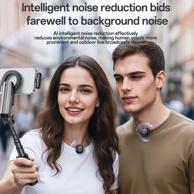 Microphone Cravate AI Type-C 48KHz Sans Fil