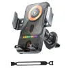 Support Smartphone Auto 15W Infrarouge Rotatif Silicone