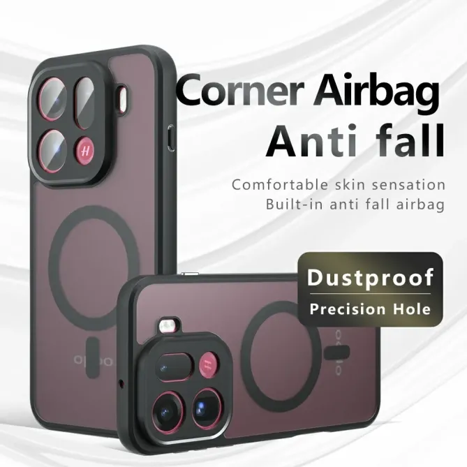 Coque Oppo Find X9 Pro 5G MagSafe Noir Mate Bumper