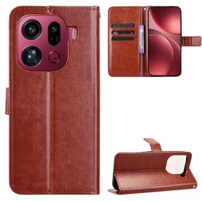 Housse Oppo Find X9 Pro 5G | Cuir Patiné Style Vintage