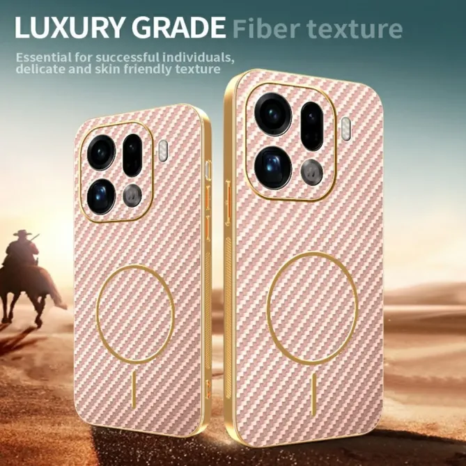 Coque Oppo Find X9 Pro 5G Texture Carbone MagSafe