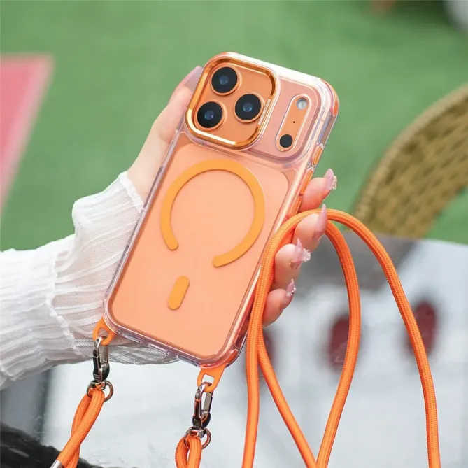 Coque iPhone 17 Pro Transparente MagSafe et Cordon