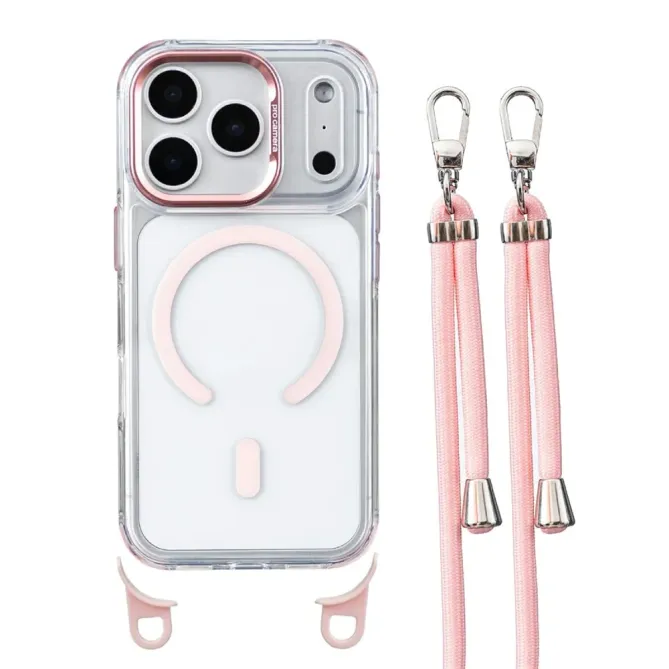 Coque iPhone 17 Pro Transparente MagSafe et Cordon