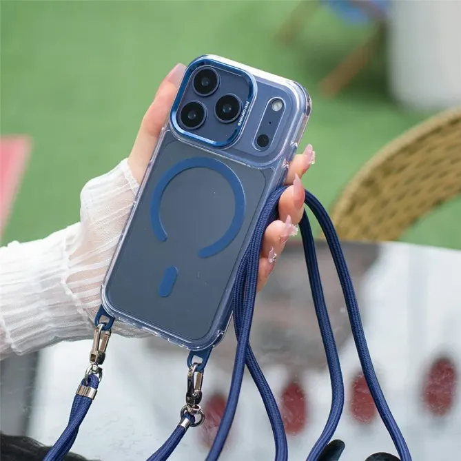 Coque iPhone 17 Pro Transparente MagSafe et Cordon