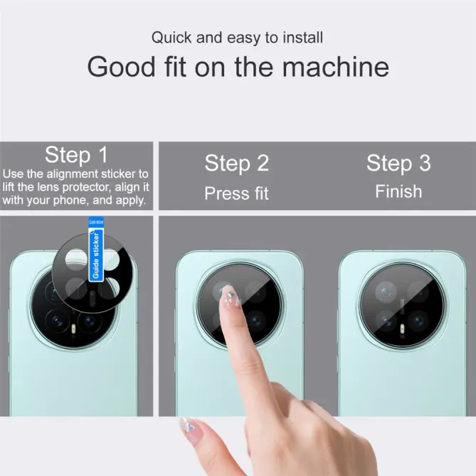 Protection Lentille Caméra Honor Magic 8 Verre Trempé HD Noir