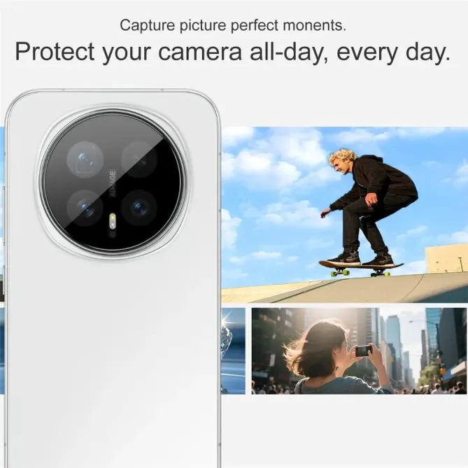 Protection Lentille Caméra Honor Magic 8 Verre Trempé HD Noir