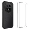Coque Honor Magic 8 Carbone Magnétique avec 2 Verres Trempés