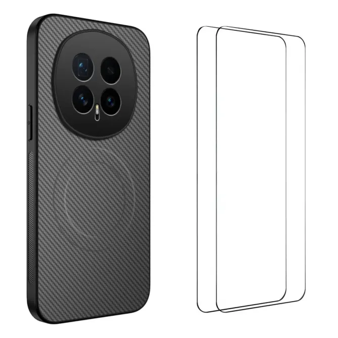 Coque Honor Magic 8 Carbone Magnétique avec 2 Verres Trempés