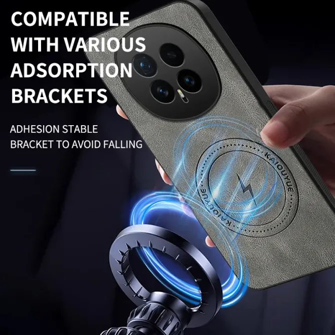 Coque Honor Magic 8 MagSafe Nappa avec 2 verre trempé