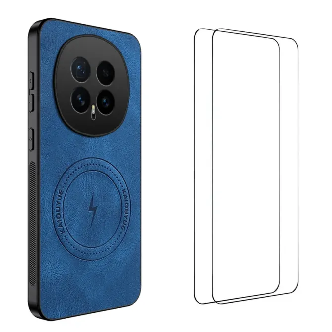 Coque Honor Magic 8 MagSafe Nappa avec 2 verre trempé