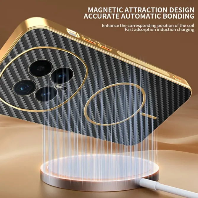 Coque Honor Magic 8 Texture Carbone MagSafe
