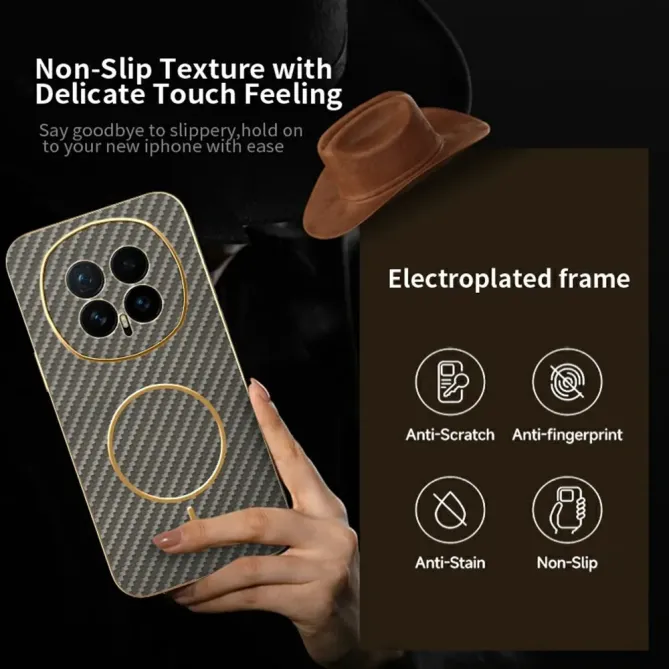 Coque Honor Magic 8 Texture Carbone MagSafe