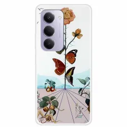 Coque Xiaomi Redmi 15 4G/5G Papillons et Roses