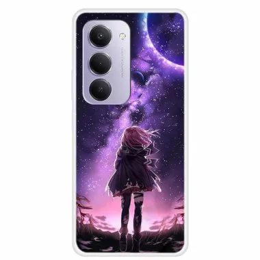 Coque Xiaomi Redmi 15 4G/5G Illustration fille pleine lune
