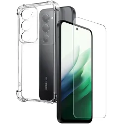 Coque Xiaomi Redmi 15 4G/5G transparente airbag + verre trempé