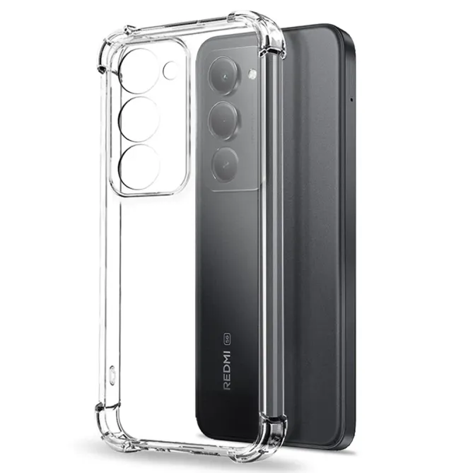 Coque Xiaomi Redmi 15 4G/5G transparente airbag + verre trempé