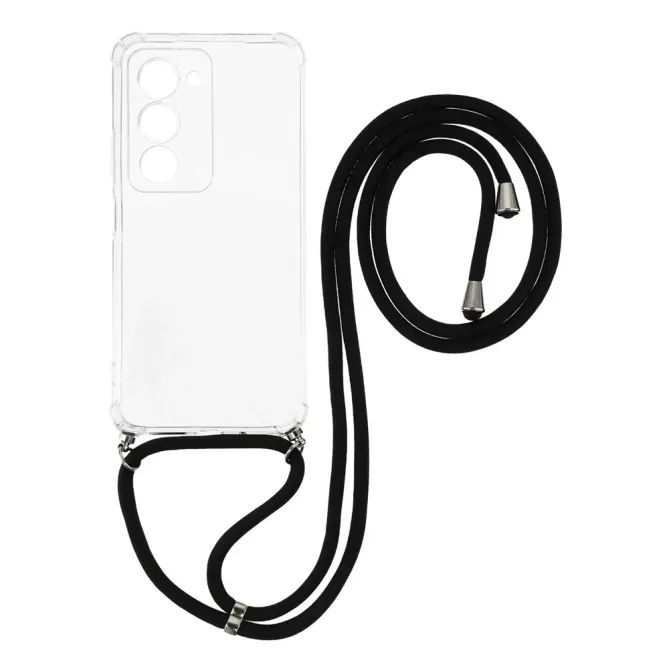 Coque Xiaomi Redmi 15 4G/5G transparente avec cordon | Cléos