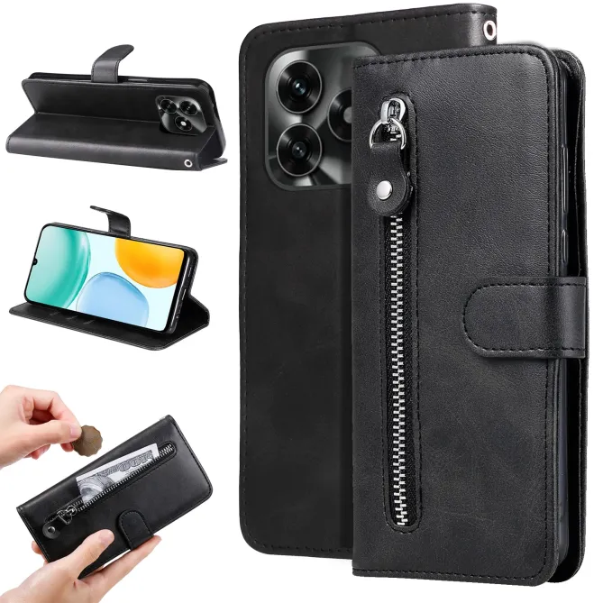 Housse Honor X5C Plus Zipper Pocket Fonction Support