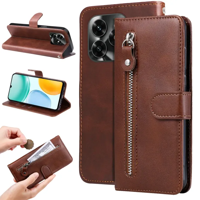 Housse Honor X5C Plus Zipper Pocket Fonction Support