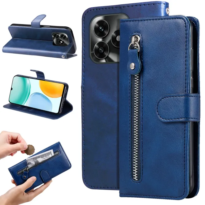 Housse Honor X5C Plus Zipper Pocket Fonction Support