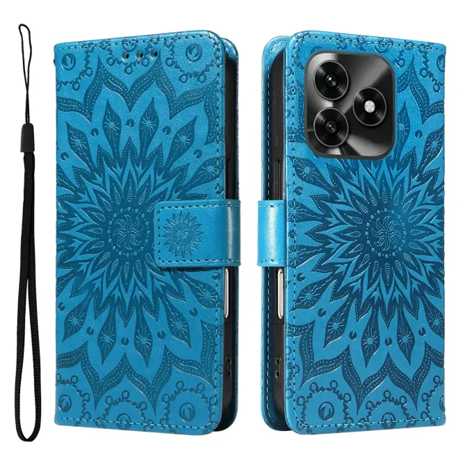 Housse Honor X5C Plus Sunflower à lanière