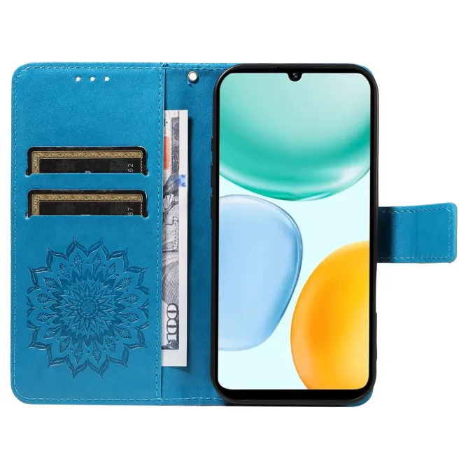 Housse Honor X5C Plus Sunflower à lanière