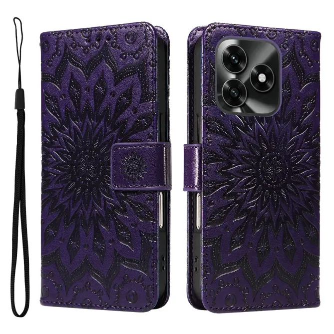 Housse Honor X5C Plus Sunflower à lanière