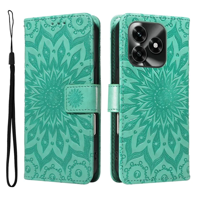 Housse Honor X5C Plus Sunflower à lanière
