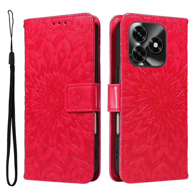 Housse Honor X5C Plus Sunflower à lanière