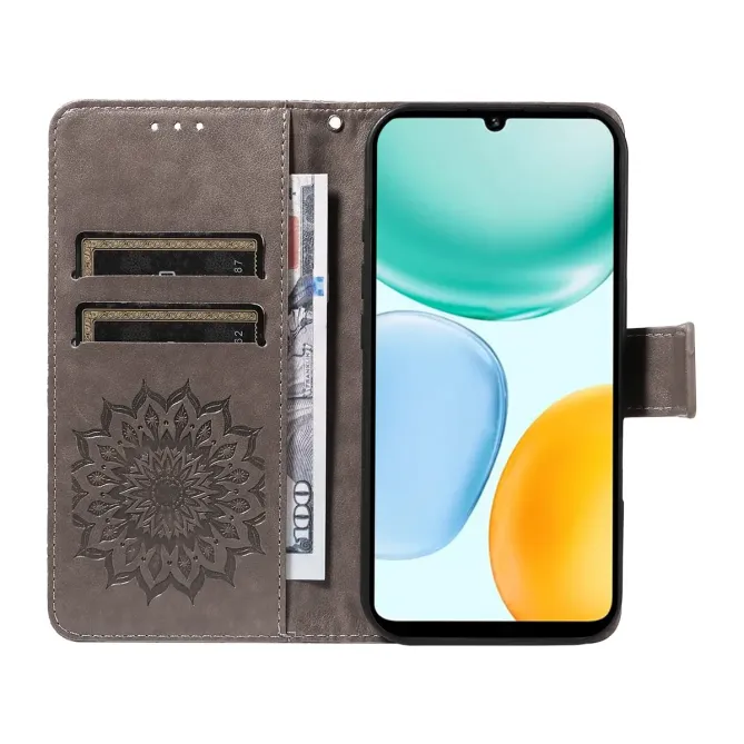 Housse Honor X5C Plus Sunflower à lanière