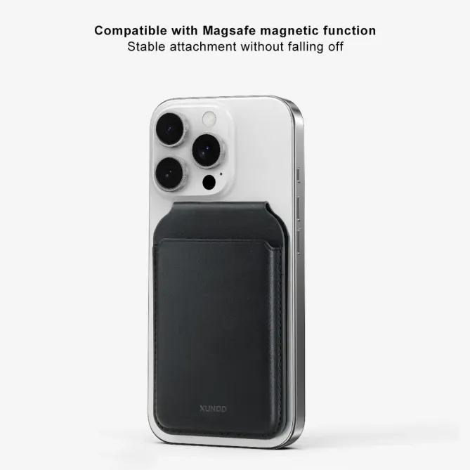 Porte-cartes Cuir Véritable MagSafe XUNDD | PRIME