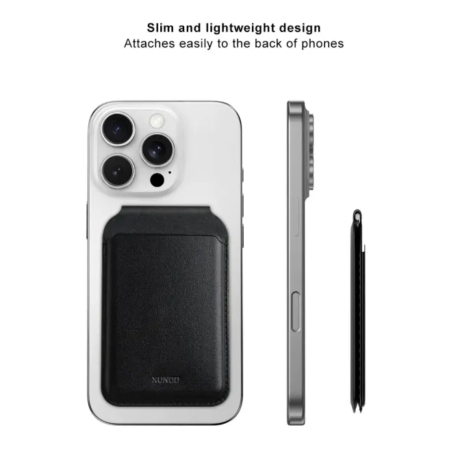 Porte-cartes Cuir Véritable MagSafe XUNDD | PRIME