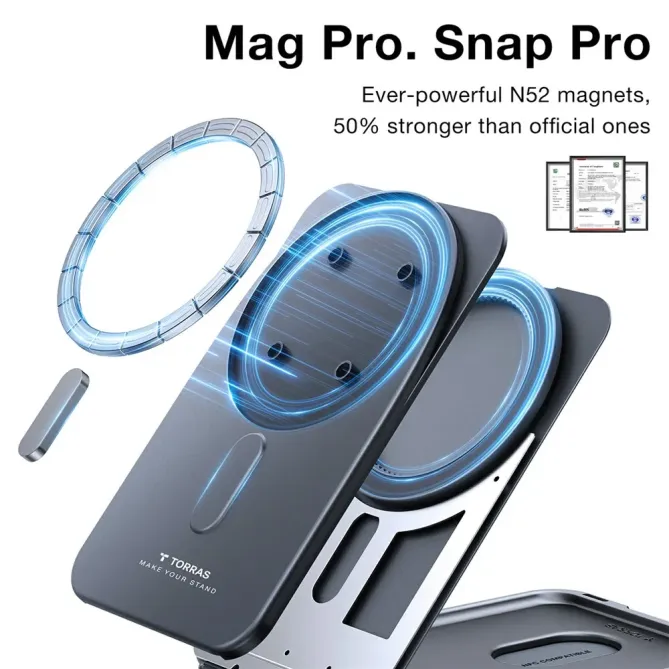 Porte-cartes MagSafe 360° Rotatif | AXIOM