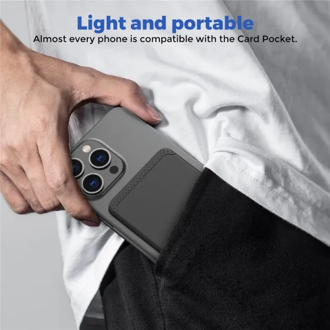 Porte-cartes silicone adhésif WG133, étui smartphone fin et léger